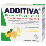 Additiva Calcium+vit. D3+vit. K2 npoj citron 20x5g