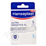 Hansaplast Ultra Sensitive XL nplast 5ks