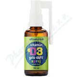 Allnature Vitamin D3 pro dti sprej 50ml