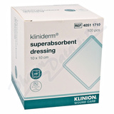 Superabsorp. obvaz Kliniderm nesteril 10x10cm 100ks