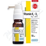 Vitamin K2 90mcg + D3 2000 I. U. kapky 10ml Generica