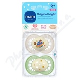 MAM Dudl�k Original Night box 6+m �ed�-zelen� 2ks